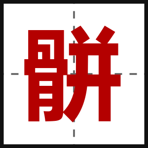 骿
