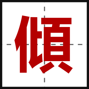 傾