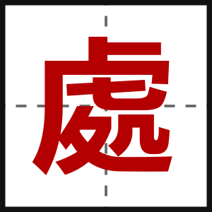 處