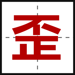 歪