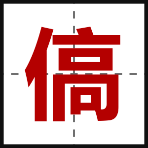 傐