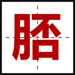 脴