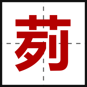 茢