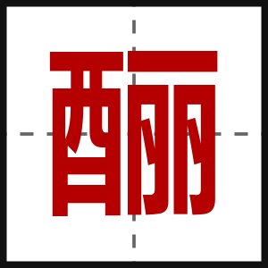 酾