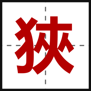 狹